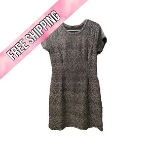 Nordstrom Collective Concepts sparkle knit mini dress - silver/black